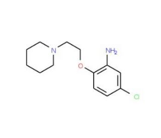 5-Chloro-2-[2-(1-piperidinyl)ethoxy]phenylamine - chemical structure image