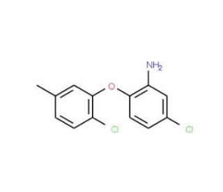 5-Chloro-2-(2-chloro-5-methylphenoxy)aniline - chemical structure image
