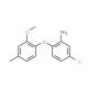 5-Chloro-2-(2-methoxy-4-methylphenoxy)aniline - chemical structure image