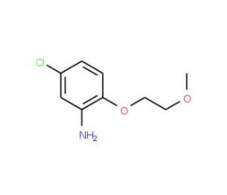 5-Chloro-2-(2-methoxy-ethoxy)-phenylamine - chemical structure image