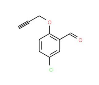5-Chloro-2-(2-propynyloxy)benzenecarbaldehyde (CAS 224317-64-0) - chemical structure image