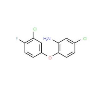 5-Chloro-2-(3-chloro-4-fluorophenoxy)aniline - chemical structure image