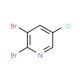 5-Chloro-2,3-dibromopyridine (CAS 137628-17-2) - chemical structure image