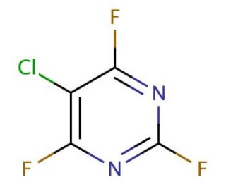 5-Chloro-2,4,6-trifluoropyrimidine (CAS 697-83-6) - chemical structure image