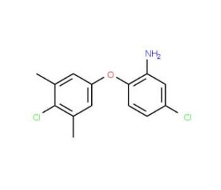 5-Chloro-2-(4-chloro-3,5-dimethylphenoxy)aniline - chemical structure image