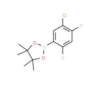 5-Chloro-2,4-difluorophenylboronic acid pinacol ester (CAS 1073354-65-0) - chemical structure image