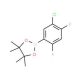 5-Chloro-2,4-difluorophenylboronic acid pinacol ester (CAS 1073354-65-0) - chemical structure image