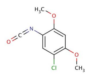 5-Chloro-2,4-dimethoxyphenyl isocyanate (CAS 55440-55-6) - chemical structure image