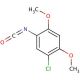 5-Chloro-2,4-dimethoxyphenyl isocyanate (CAS 55440-55-6) - chemical structure image