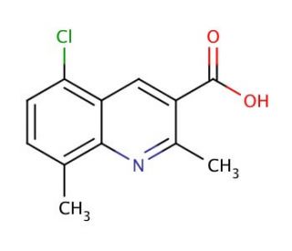 5-Chloro-2,8-dimethylquinoline-3-carboxylic acid (CAS 948294-07-3) - chemical structure image