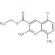 5-Chloro-2,8-dimethylquinoline-3-carboxylic acid ethyl ester (CAS 948294-10-8) - chemical structure image