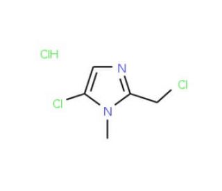 5-chloro-2-(chloromethyl)-1-methyl-1H-imidazole hydrochloride - chemical structure image