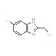 5-chloro-2-(chloromethyl)-1H-benzimidazole (CAS 20443-38-3) - chemical structure image