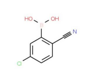 5-Chloro-2-cyanophenylboronic acid (CAS 1072946-52-1) - chemical structure image