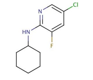 5-Chloro-2-cyclohexylamino-3-fluoropyridine (CAS 1020253-24-0) - chemical structure image