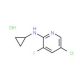 5-Chloro-2-cyclopropylamino-3-fluoropyridine, HCl (CAS 1073372-09-4) - chemical structure image