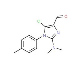 5-chloro-2-(dimethylamino)-1-(4-methylphenyl)-1H-imidazole-4-carbaldehyde - chemical structure image