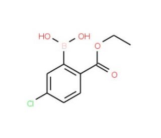 5-Chloro-2-(ethoxycarbonyl)phenylboronic acid (CAS 871329-55-4) - chemical structure image