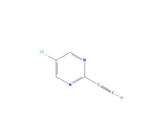 5-Chloro-2-ethynylpyrimidine (CAS 1196156-95-2) - chemical structure image