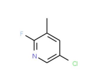 5-Chloro-2-fluoro-3-methylpyridine (CAS 375368-84-6) - chemical structure image
