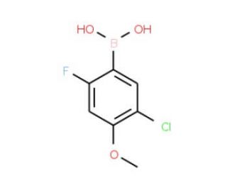 5-Chloro-2-fluoro-4-methoxyphenylboronic acid (CAS 1072952-18-1) - chemical structure image