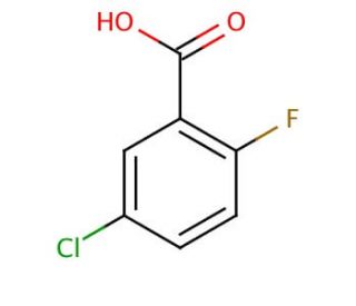 5-Chloro-2-fluorobenzoic acid (CAS 394-30-9) - chemical structure image