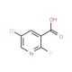 5-Chloro-2-fluoronicotinic acid (CAS 884494-57-9) - chemical structure image
