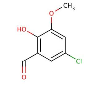 5-Chloro-2-hydroxy-3-methoxybenzaldehyde (CAS 7740-05-8) - chemical structure image