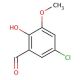 5-Chloro-2-hydroxy-3-methoxybenzaldehyde (CAS 7740-05-8) - chemical structure image
