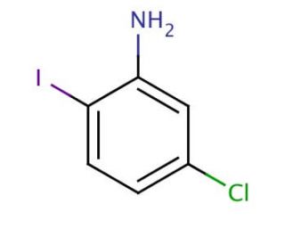 5-Chloro-2-iodoaniline (CAS 6828-35-9) - chemical structure image