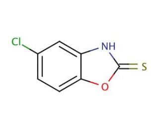 5-Chloro-2-mercaptobenzoxazole (CAS 22876-19-3) - chemical structure image