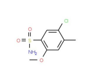 5-Chloro-2-methoxy-4-methylbenzenesulfonamide (CAS 199590-75-5) - chemical structure image