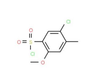 5-Chloro-2-methoxy-4-methylbenzenesulfonyl chloride (CAS 889939-48-4) - chemical structure image