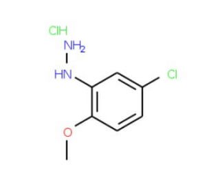 (5-Chloro-2-methoxy-phenyl)-hydrazine hydrochloride (CAS 5446-16-2) - chemical structure image