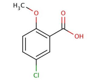 5-Chloro-2-methoxybenzoic acid (CAS 3438-16-2) - chemical structure image