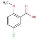 5-Chloro-2-methoxybenzoic acid (CAS 3438-16-2) - chemical structure image