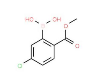 5-Chloro-2-(methoxycarbonyl)phenylboronic acid (CAS 957062-64-5) - chemical structure image