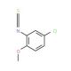 5-Chloro-2-methoxyphenyl isothiocyanate (CAS 63429-99-2) - chemical structure image