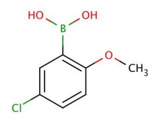5-Chloro-2-methoxyphenylboronic acid (CAS 89694-48-4) - chemical structure image
