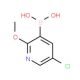 5-Chloro-2-methoxypyridine-3-boronic acid (CAS 943153-22-8) - chemical structure image