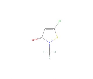 5-Chloro-2-methyl-3-isothiazolone-d3 (CAS 1329611-34-8) - chemical structure image