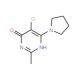5-Chloro-2-methyl-6-(1-pyrrolidinyl)-4-pyrimidinol - chemical structure image