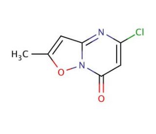 5-chloro-2-methyl-7H-isoxazolo[2,3-a]pyrimidin-7-one - chemical structure image