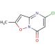 5-chloro-2-methyl-7H-isoxazolo[2,3-a]pyrimidin-7-one - chemical structure image