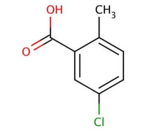 5-Chloro-2-methylbenzoic acid (CAS 7499-06-1) - chemical structure image