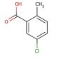 5-Chloro-2-methylbenzoic acid (CAS 7499-06-1) - chemical structure image