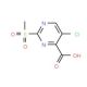 5-chloro-2-(methylsulfonyl)pyrimidine-4-carboxylic acid (CAS 38275-34-2) - chemical structure image