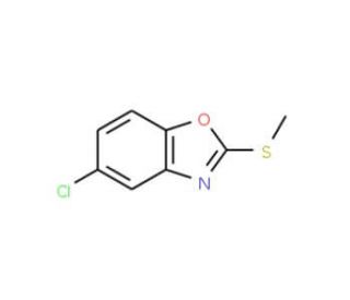 5-Chloro-2-(methylthio)-1,3-benzoxazole - chemical structure image