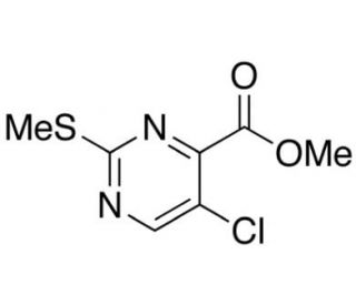 5-Chloro-2-(methylthio)-4-pyrimidinecarboxylic Acid Methyl Ester (CAS 79686-03-6) - chemical structure image