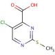 5-Chloro-2-(methylthio)pyrimidine-4-carboxylic acid (CAS 61727-33-1) - chemical structure image